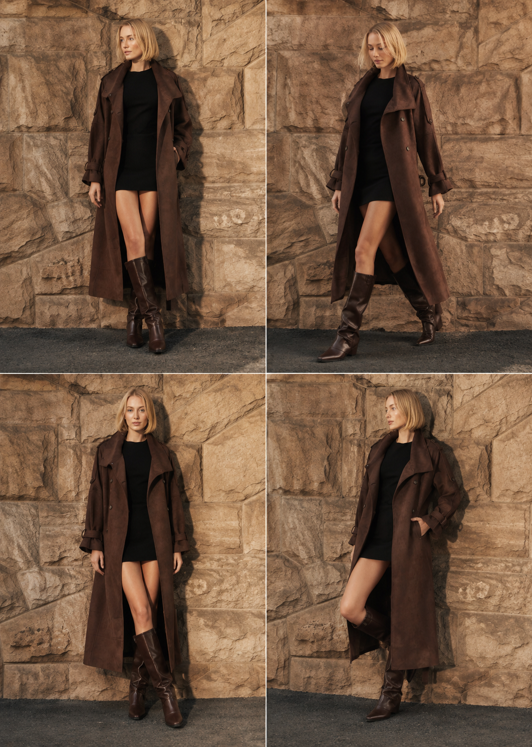 TT91012 Marlowe Suede Trench Coat. Australian women’s fashion brand Rosebullet The Label Wholesale Collection, featuring trend driven dresses, tops, pants, skirts, skorts, shorts, knitwear, jumpsuits, playsuits, outerwear, restocked bestsellers, and more for modern boutiques.