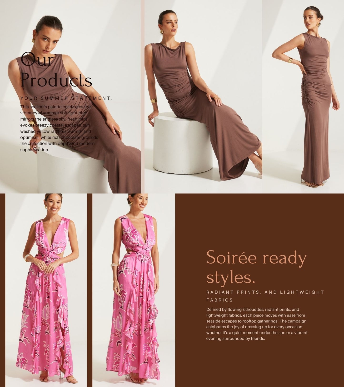 TW4187 Katelyn Ruched Side Sleeveless Top & TW4218 Katelyn Ruched Side Maxi Skirt. TT9021A Sapphire Cut Out Ring Maxi Dress in Floral Print Pink. Australian women’s fashion brand Rosebullet The Label Wholesale Collection, featuring trend driven dresses, tops, pants, skirts, skorts, shorts, knitwear, jumpsuits, playsuits, outerwear, restocked bestsellers, and more for modern boutiques.