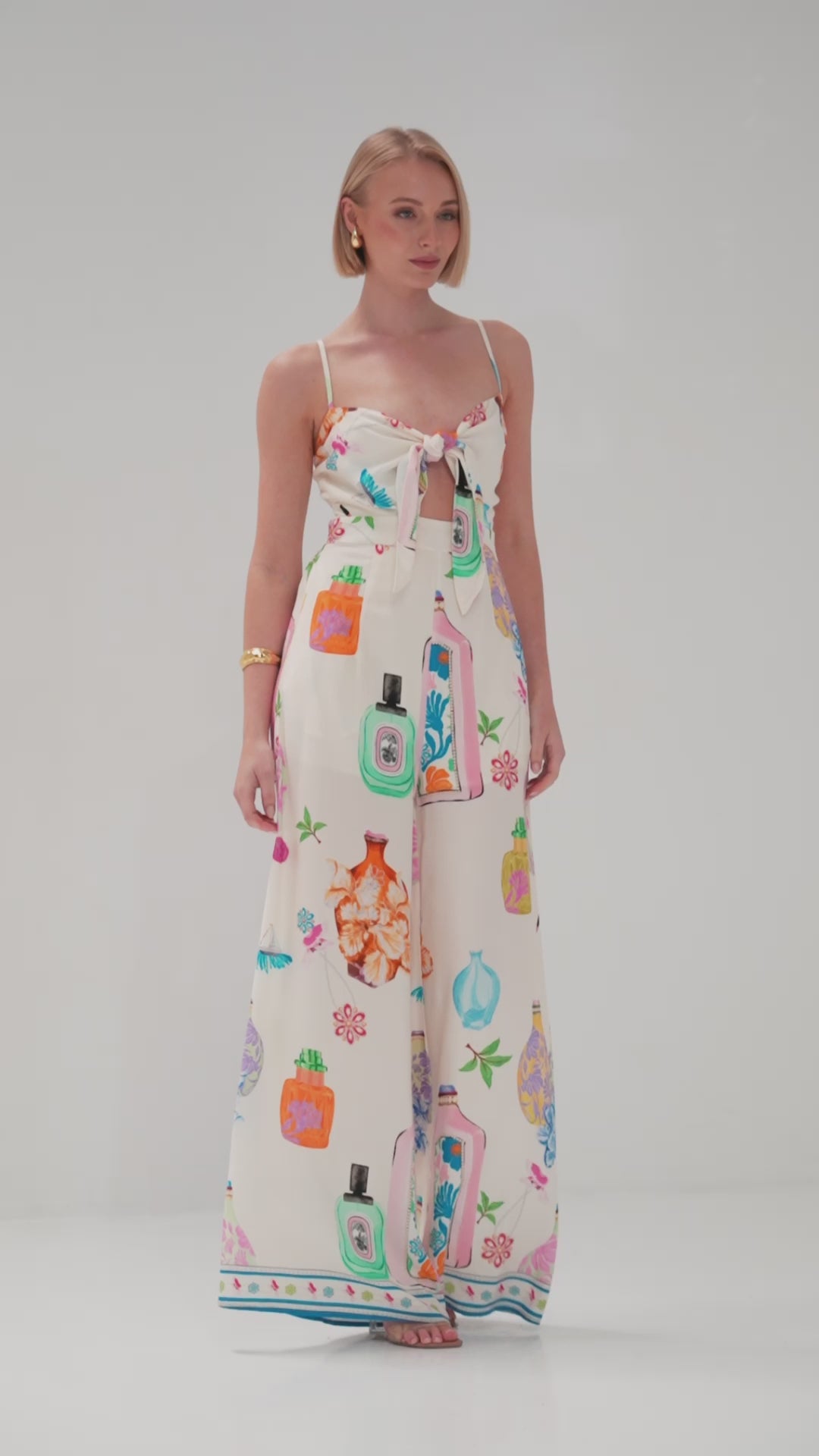 TW3813K Perfume Dreams Jumpsuit White Print