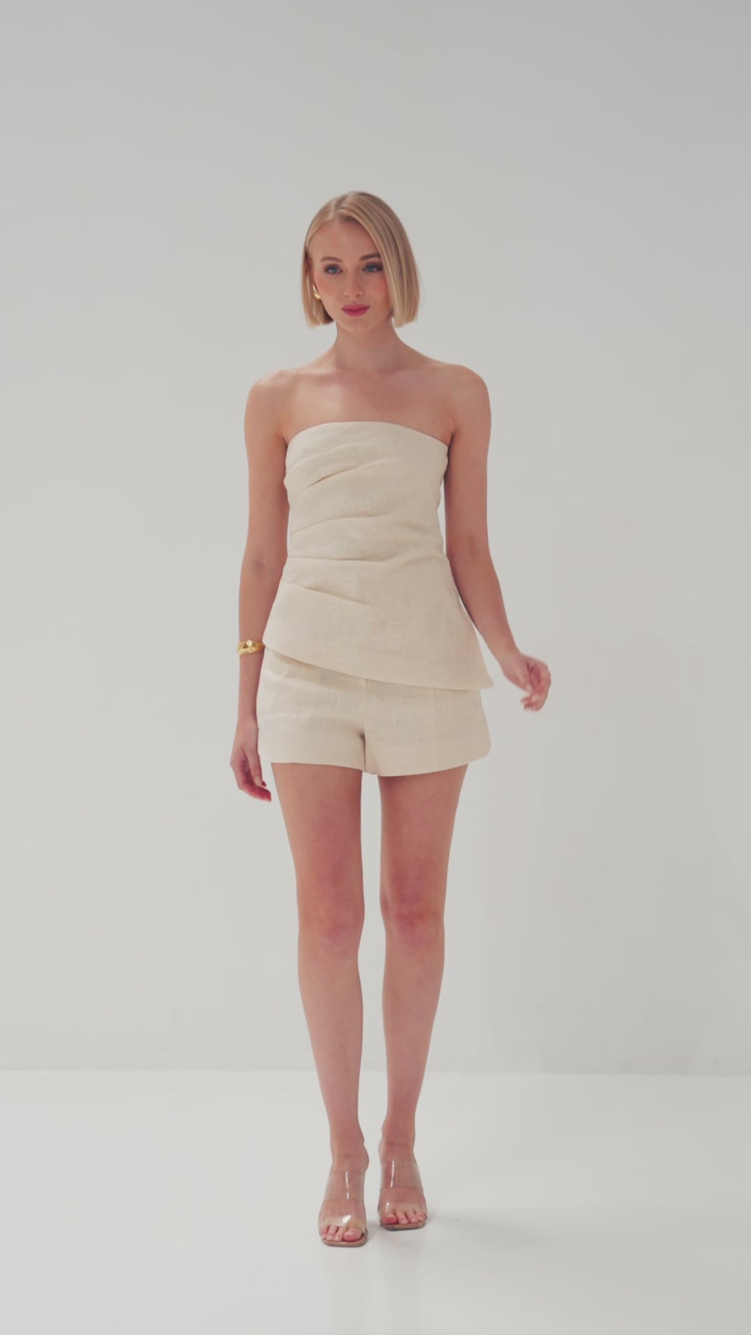 TW6022H Neutral Edit Drawstring Pant Cream